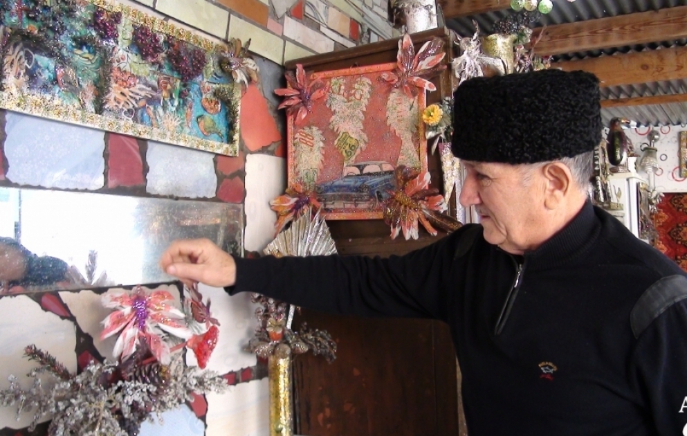Salyan sakini tullantılardan maraqlı əl işləri hazırlayır