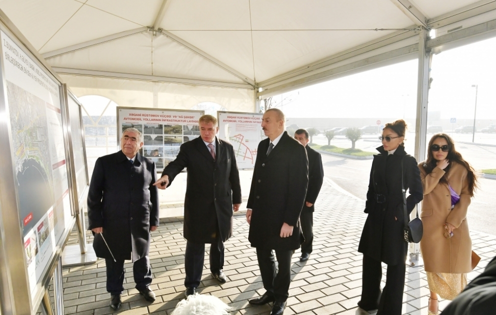 President Ilham Aliyev attended opening of Central Boulevard Street in Baku White City