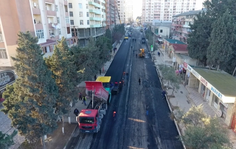 Xırdalan şəhərinin yol infrastrukturu yenilənir