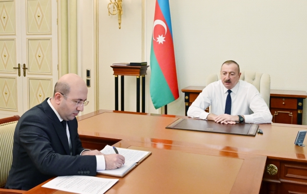 Präsident Ilham Aliyev empfängt neuen Vorsitzenden von Komitee für Stadtplanung und Architektur