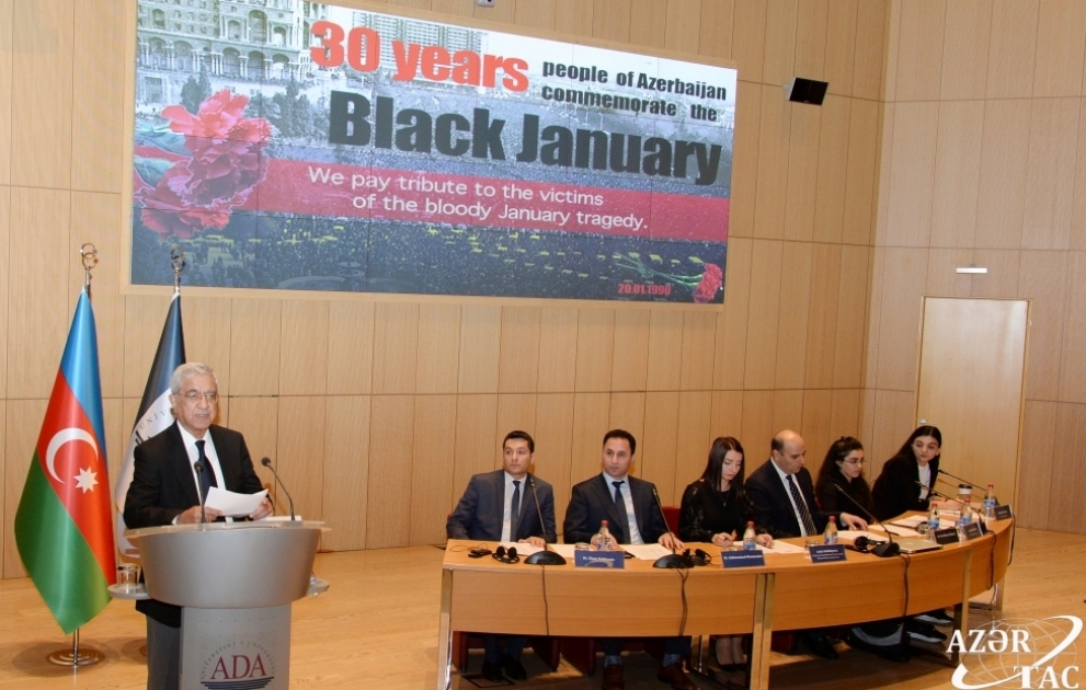 ADA Universiteti XİN ilə birgə 20 Yanvar faciəsinin 30-cu ildönümünə həsr olunan tədbir təşkil edib