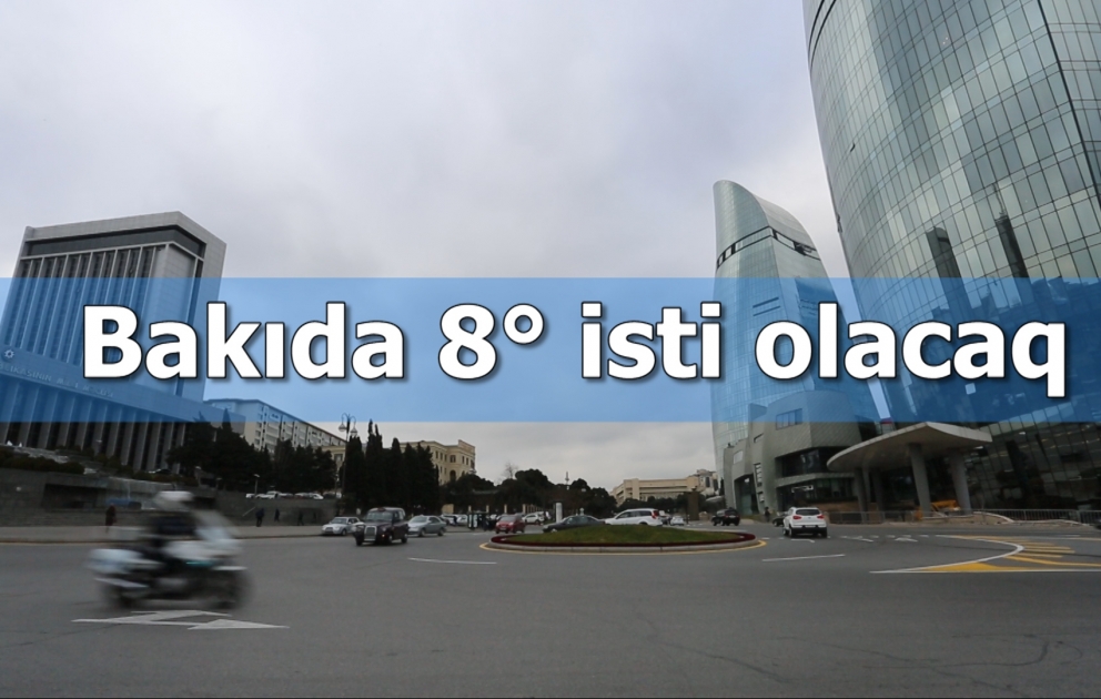 Bakıda hava yağmursuz olacaq