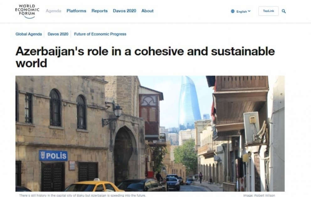 President Ilham Aliyev: Azerbaijan's role in a cohesive and sustainable world