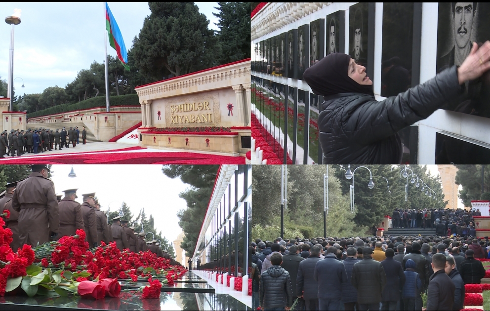 Наш народ чтит память шехидов 20 Января