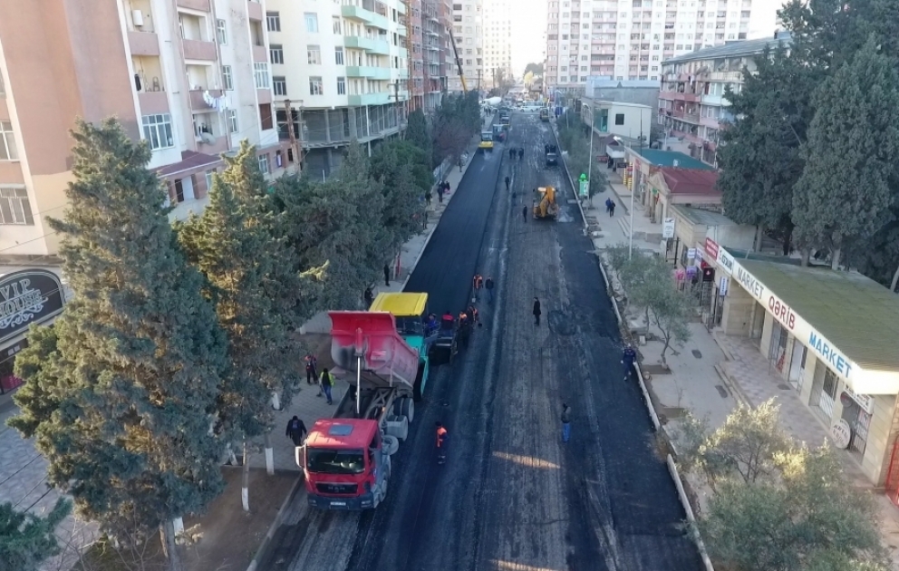 Xırdalanda 2 küçənin təmiri yekunlaşıb