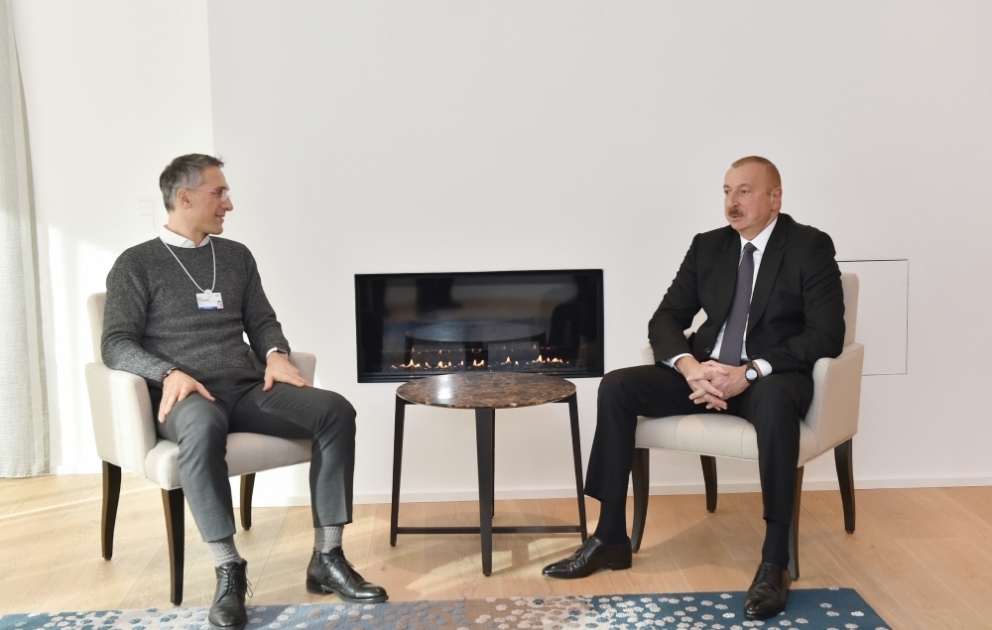 President Ilham Aliyev met with Chief Executive Officer of Signify in Davos