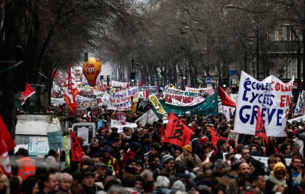 Französische Gewerkschaften rufen in Paris zu Protesten gegen Rentenreformen auf