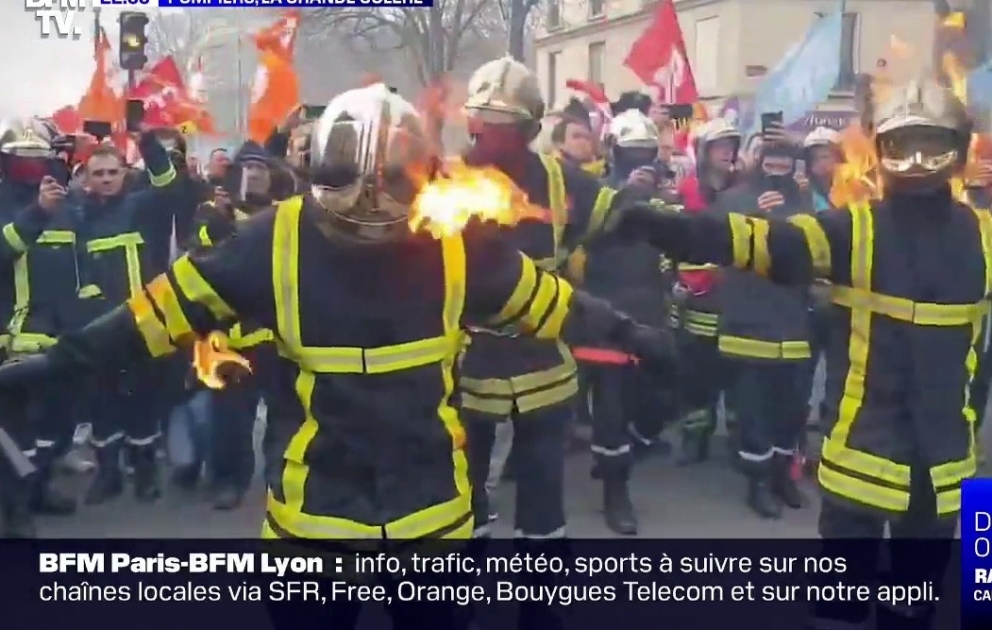 PARIS : LA GRANDE COLERE DES POMPIERS