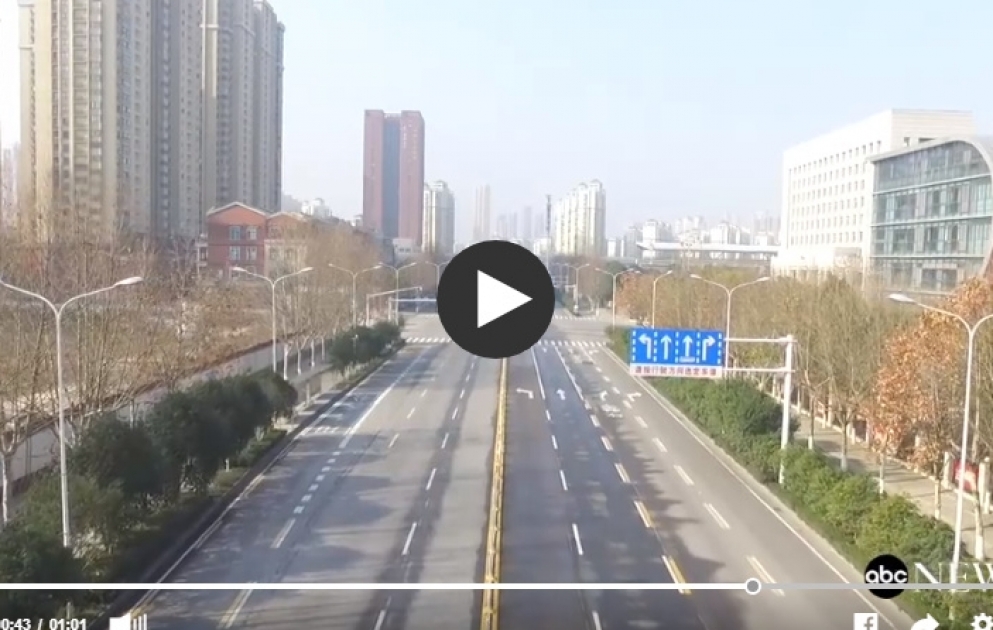 Drone footage reveals Wuhan ‘ghost town’ amid quarantine