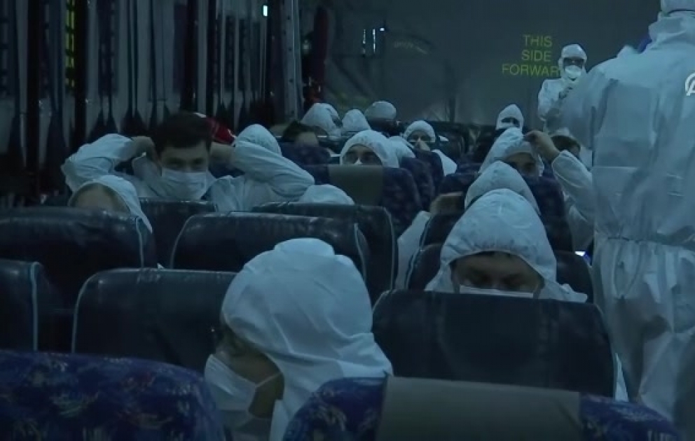 Arrivée de l’avion militaire envoyé pour évacuer les ressortissants turcs de Wuhan