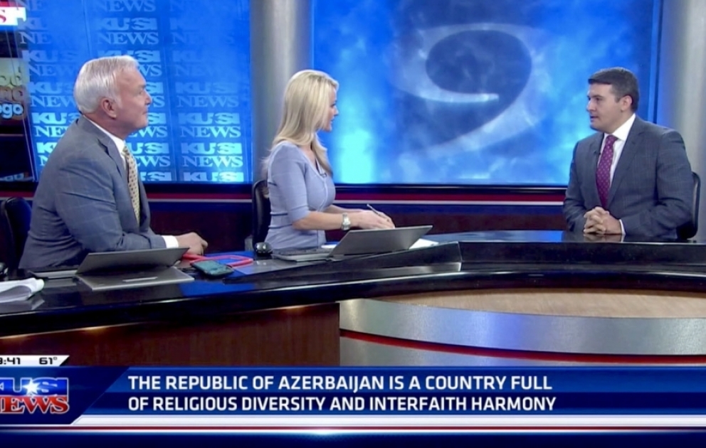 Le consul général d'Azerbaïdjan accorde une interview à la télévision américaine