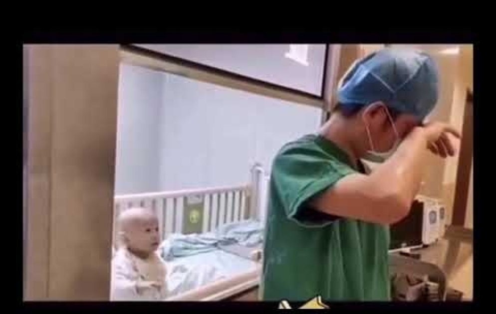 A baby infected with Coronavirus in Wuhan China
