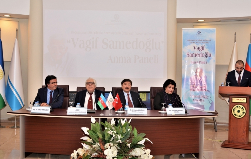 Xalq şairi Vaqif Səmədoğlunun yubileyi Ankarada qeyd edilib