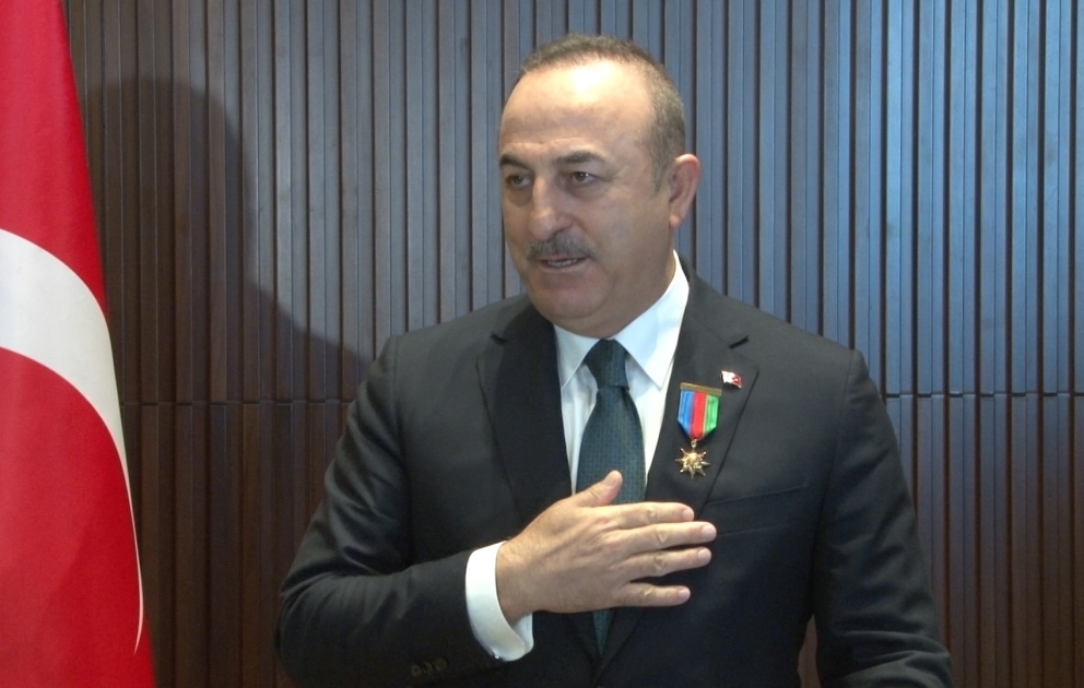 Türkiyənin Xarici İşlər naziri: Bu ordenə layiq görülmək mənim üçün böyük şərəfdir