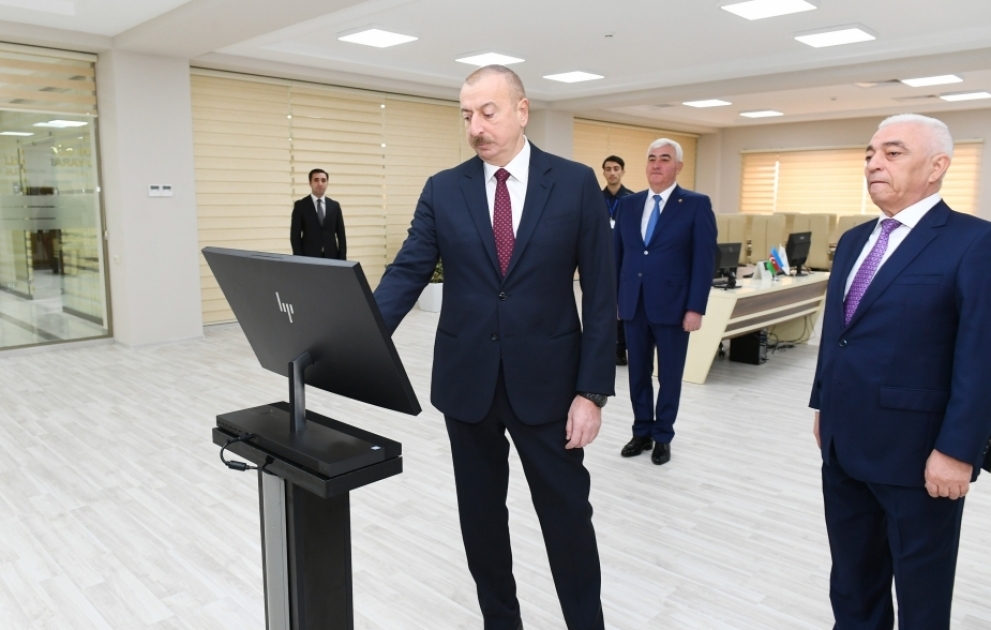 Президент Ильхам Алиев принял участие в открытии подстанции «Дюбенди» ОАО «Азерэнержи»