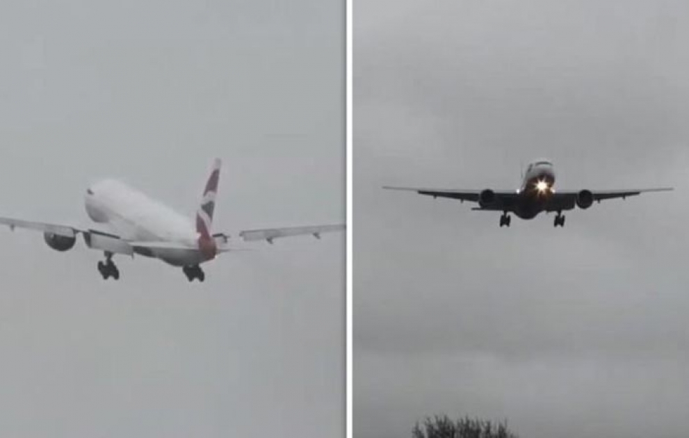 İngiltərə aeroportunda həyəcanlı anlar: Təyyarə çətinliklə eniş etdi