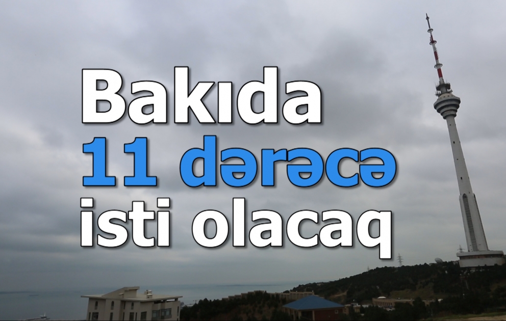 Bakıda 11 dərəcə isti olacaq