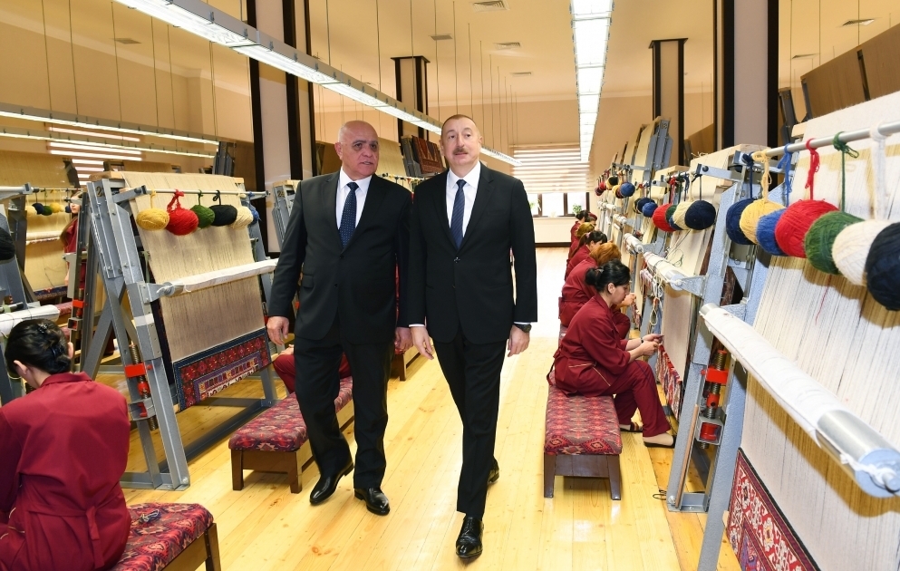 President Ilham Aliyev attended opening of Kurdamir branch of “Azerkhalcha” OJSC