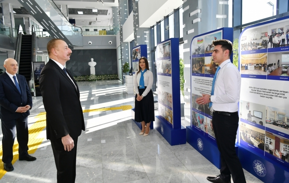 Präsident Ilham Aliyev weiht bürgerfreundliches Zentrum “ASAN xidmət” im Rayon Kurdamir ein