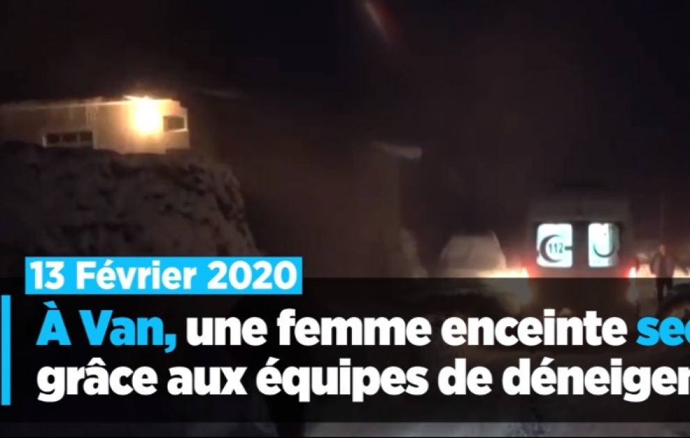 À Van, une femme enceinte secourue grâce aux équipes de déneigement