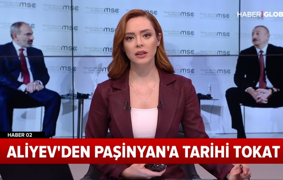 Türkiyə televiziyası Prezident İlham Əliyevin erməni baş naziri ilə görüşündən süjet yayımladı
