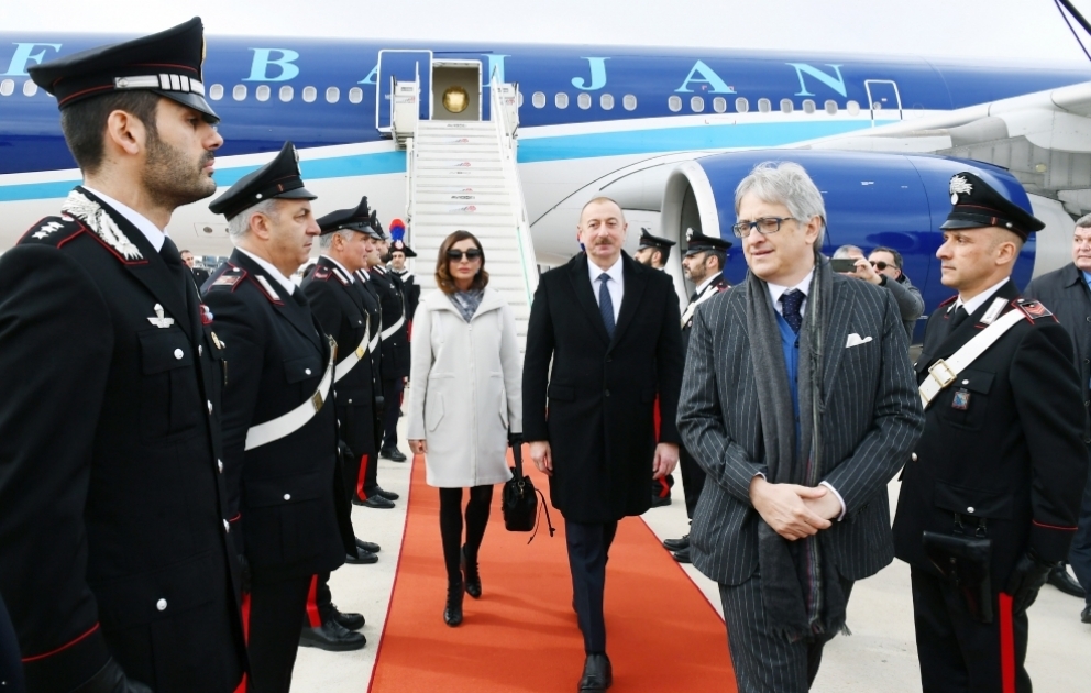 Le président azerbaïdjanais entame une visite d’Etat en Italie
