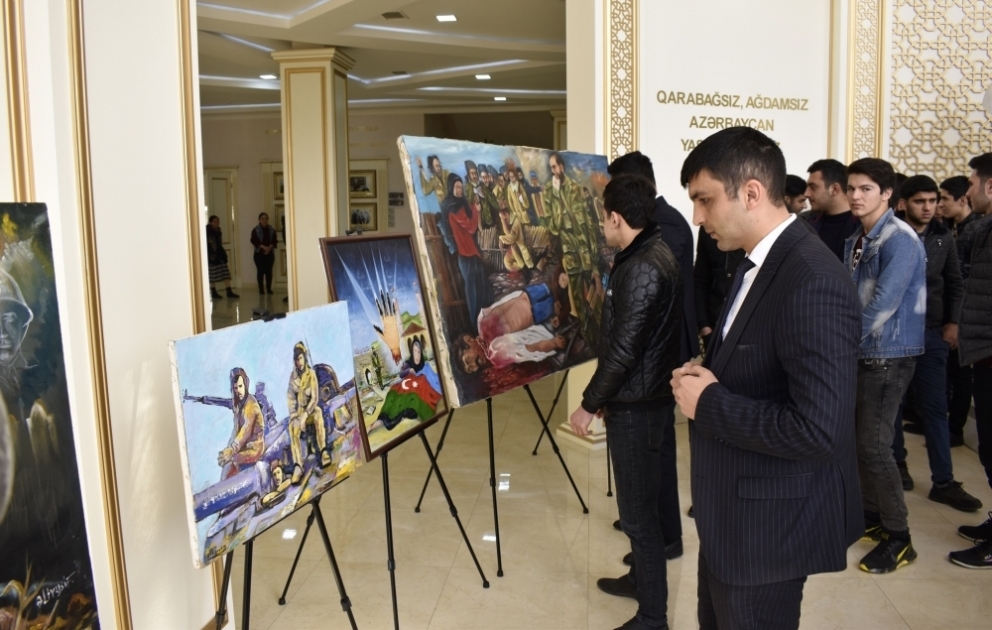 Ağdamda “Xocalı həsrəti" adlı rəsm sərgisi açılıb