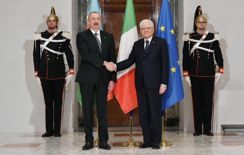 Official welcome ceremony was held for President Ilham Aliyev in Rome