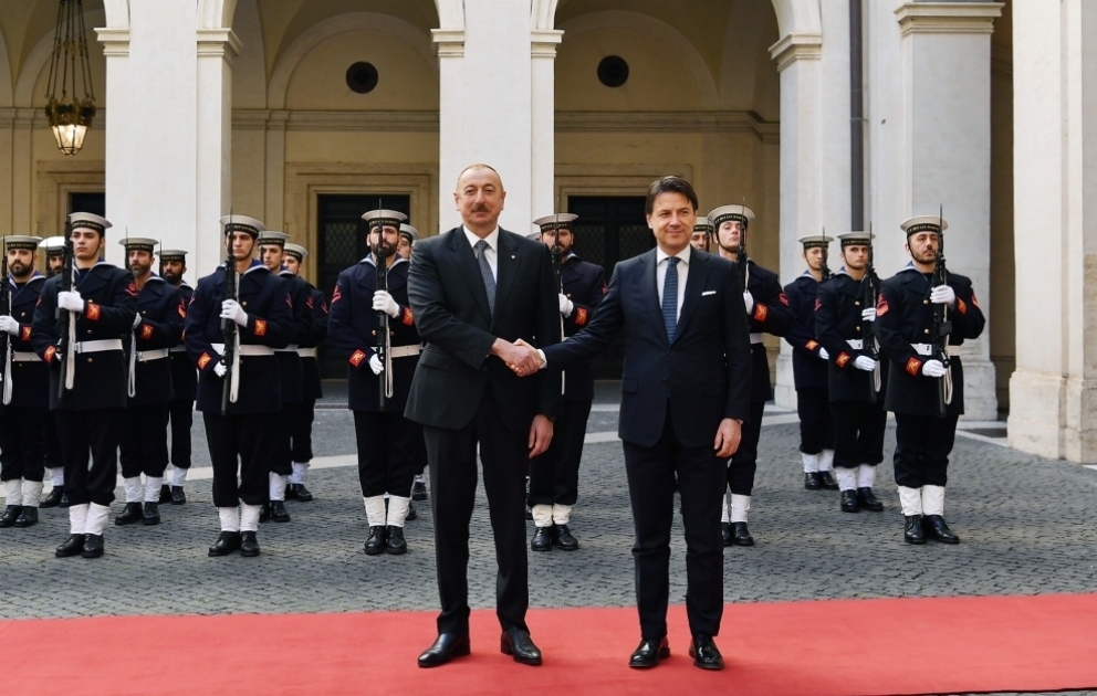 Le président Ilham Aliyev rencontre le Premier ministre italien Giuzeppe Conte