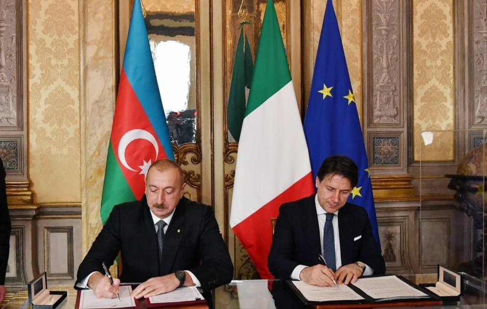 Aserbaidschan und Italien unterzeichnen zwischenstaatliche Dokumente