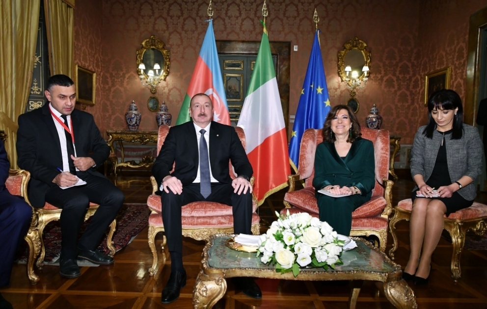 President Ilham Aliyev met with President of Italian Senate
