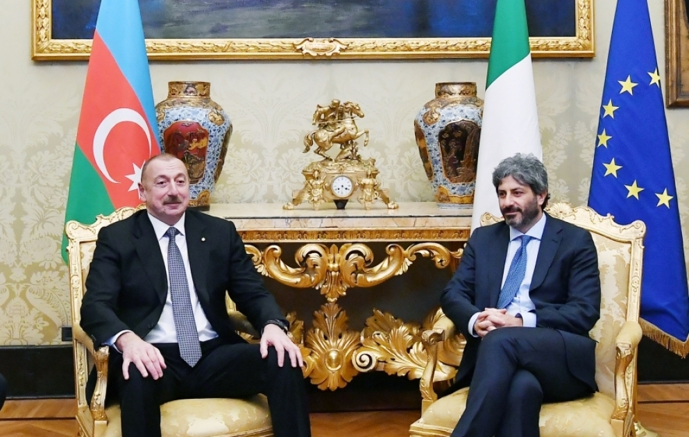 President Ilham Aliyev met with President of Italian Chamber of Deputies