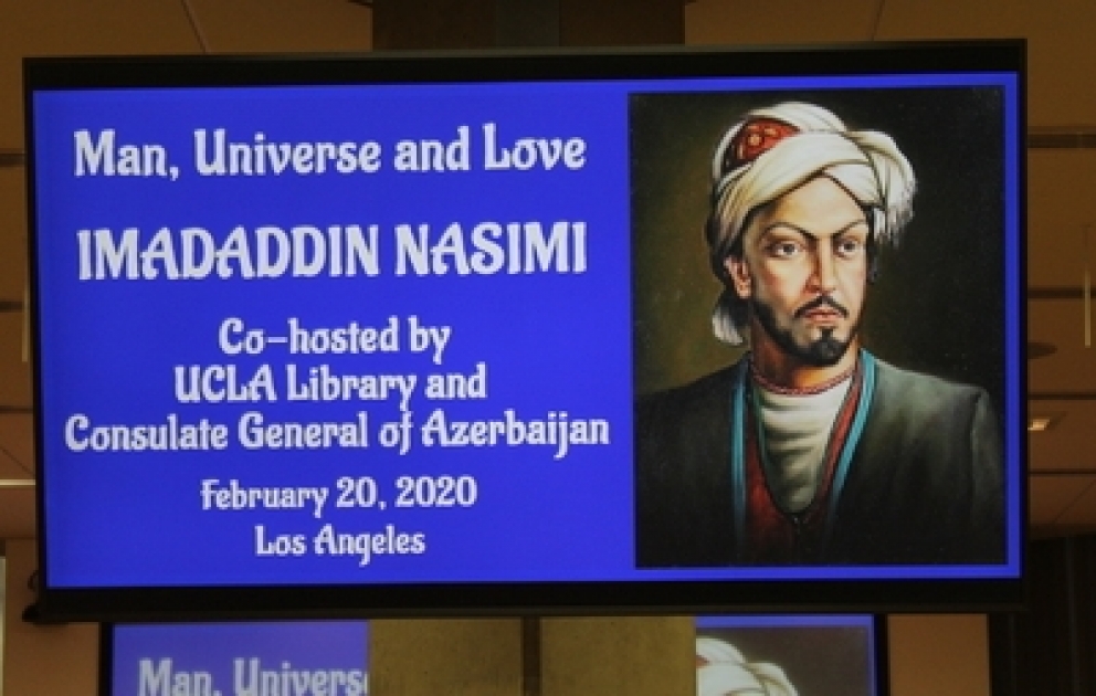 Kaliforniya Los Anceles Universitetində İmadəddin Nəsiminin yaradıcılığına həsr olunmuş tədbir keçirilib