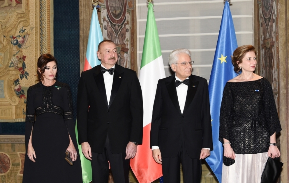 Un banquet d’Etat offert en l’honneur du président azerbaïdjanais à Rome
