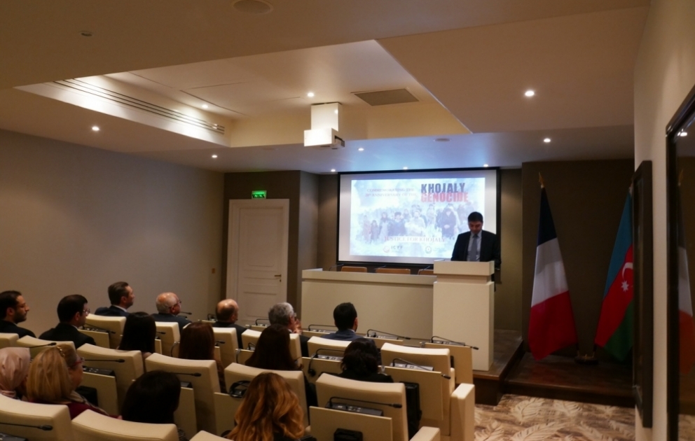 Parisdə Xocalı soyqırımının 28-ci ildönümü ilə bağlı anım tədbiri keçirilib