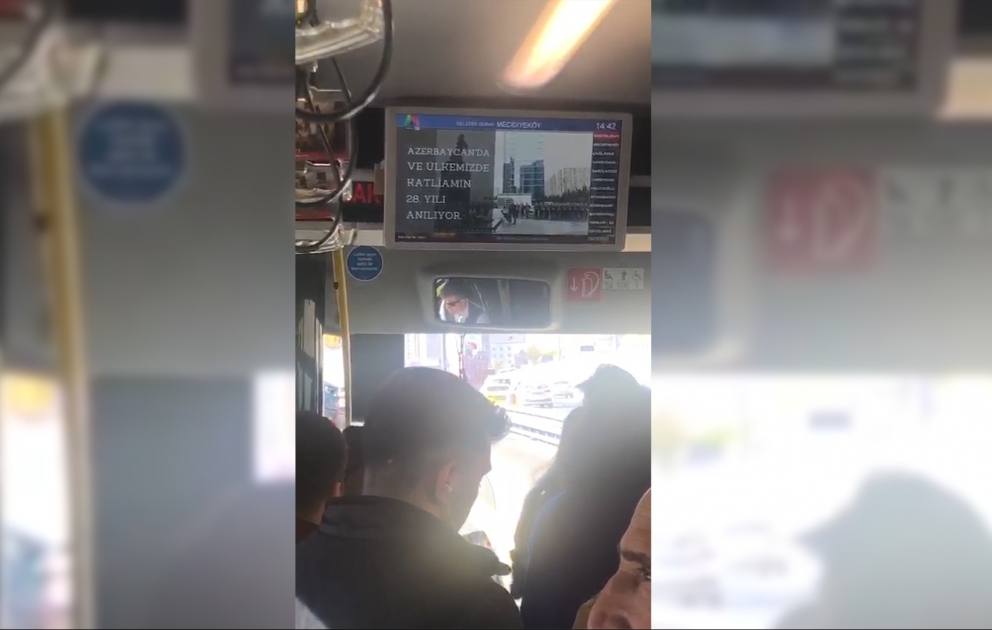Une vidéo montrant les horreurs du génocide de Khodjaly est projetée dans tous les transports publics d’Istanbul