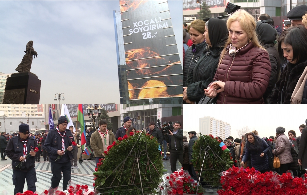 Azərbaycan xalqı Xocalı soyqırımı qurbanlarının xatirəsini anır