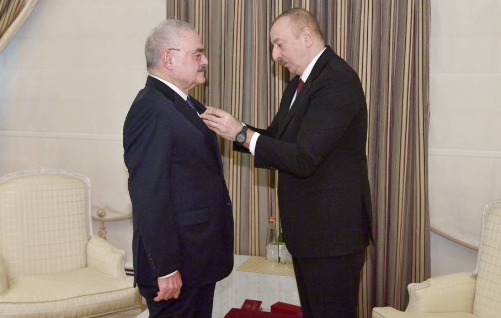 President Ilham Aliyev presented Order “For Service to Motherland” 1st Class to Artur Rasizade