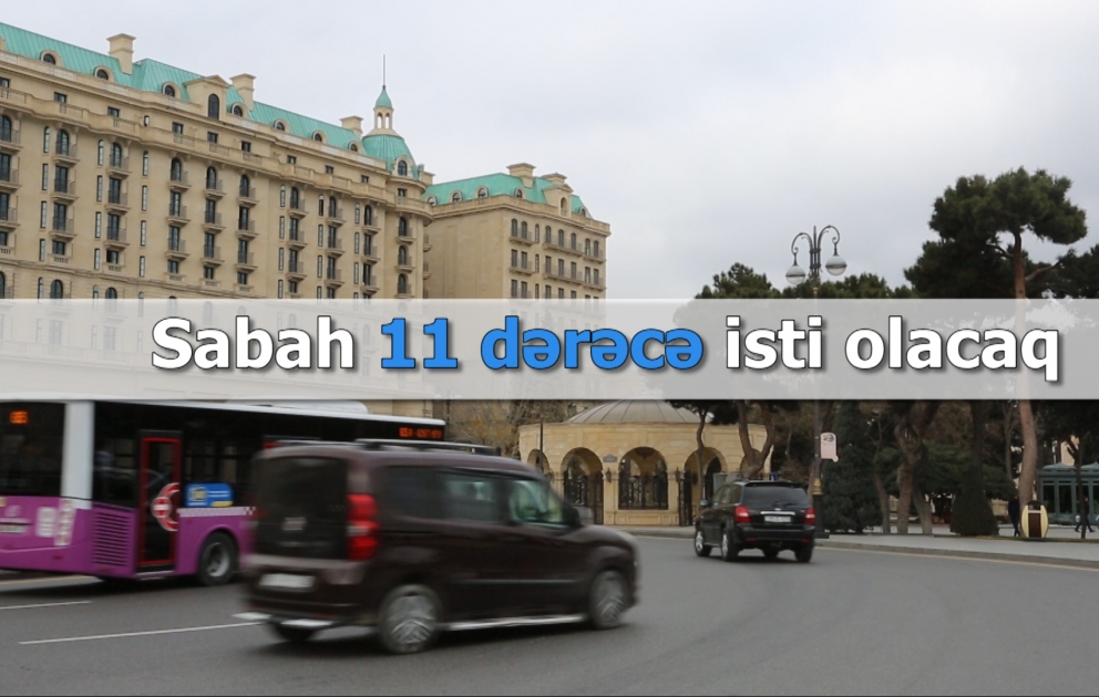 Sabah 11 dərəcə isti olacaq