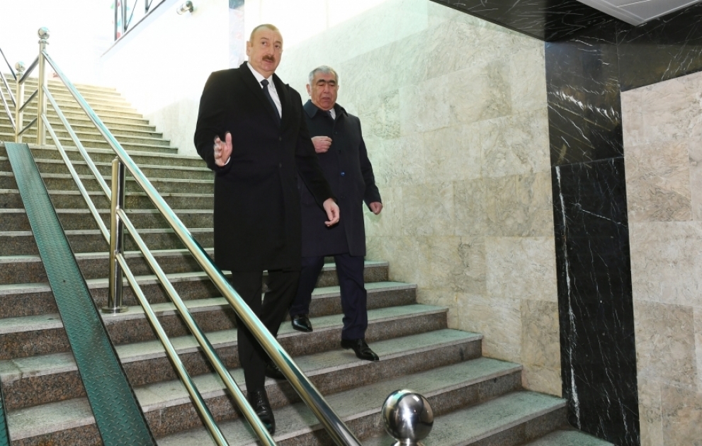 Le président Ilham Aliyev inaugure un passage piéton souterrain à Bakou
