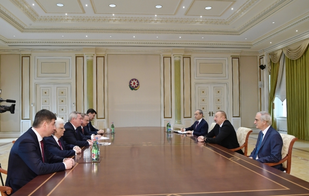 President Ilham Aliyev received delegation led by governor of Russia’s Rostov Region