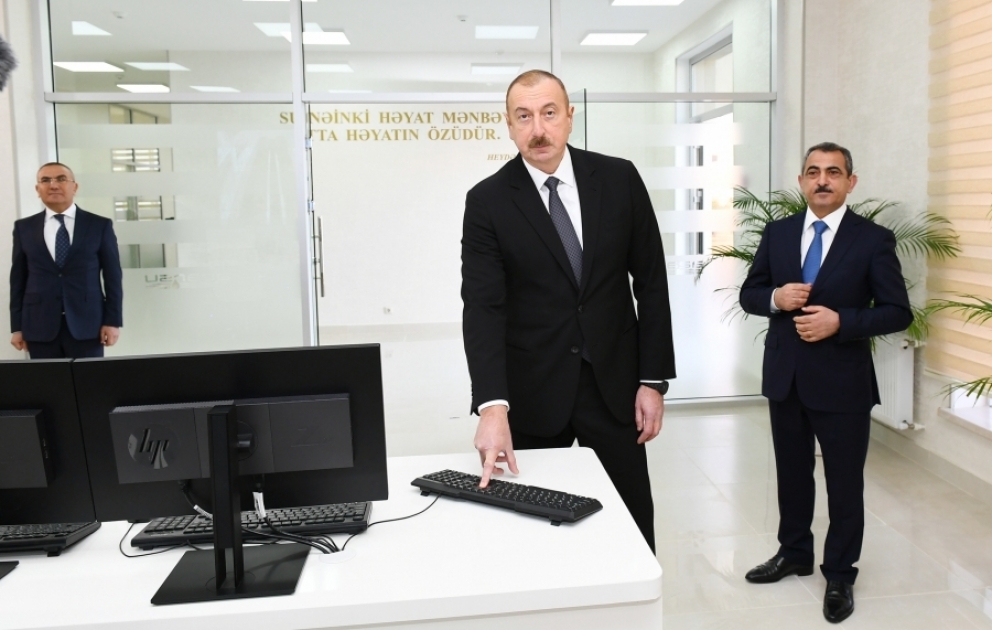 “Şəmkirçay” Sutəmizləyici Qurğular Kompleksi istifadəyə verilib