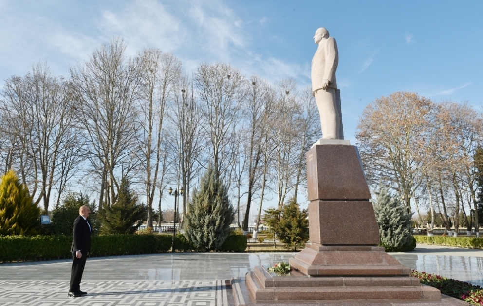 Déplacement du président de la République à Gazakh