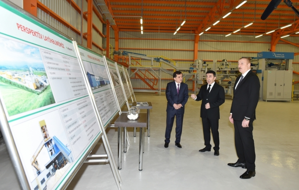 Une usine de chaux ouvre ses portes à Gazakh 
Le président Ilham Aliyev a été présent à la cérémonie inaugurale