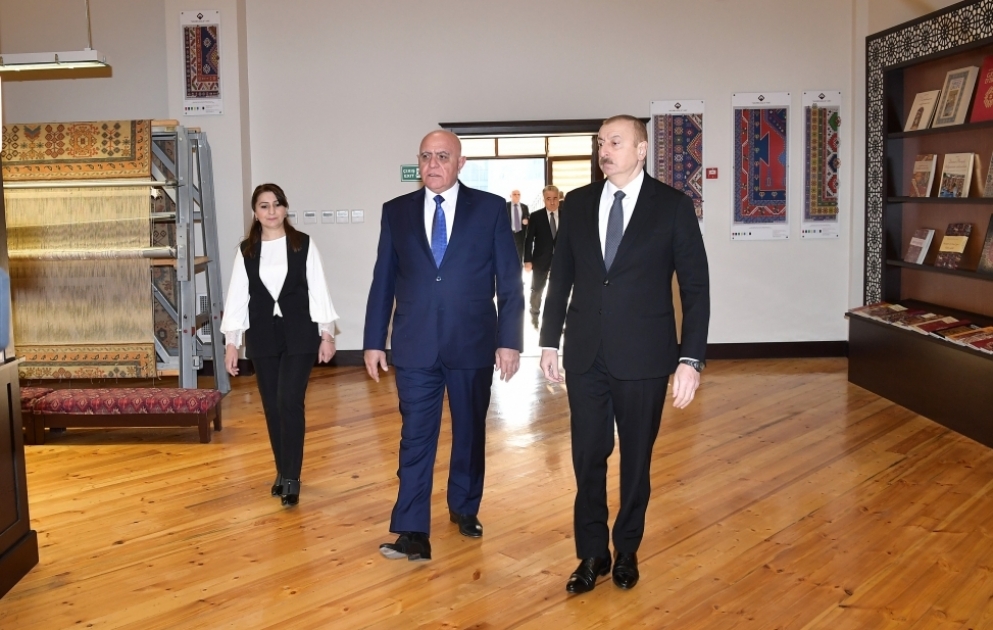 President Ilham Aliyev visited Aghstafa branch of “Azerkhalcha” OJSC
