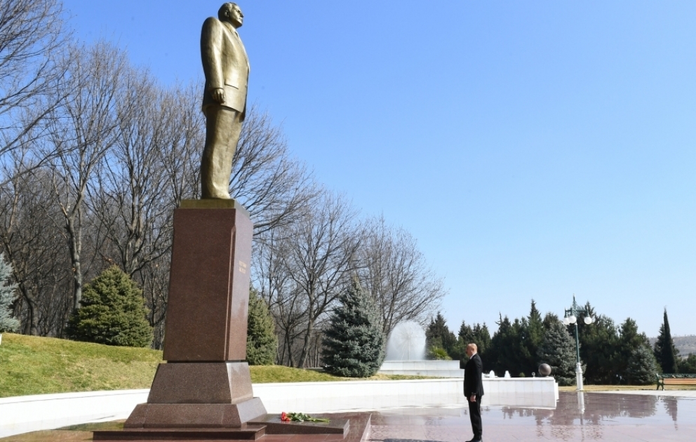 Präsident Ilham Aliyev zu Besuch in Tovuz eingetroffen