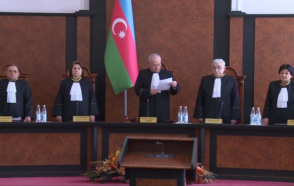 Konstitusiya Məhkəməsi Plenumunun iclasında Milli Məclisə seçkilərin nəticələrinə baxılıb