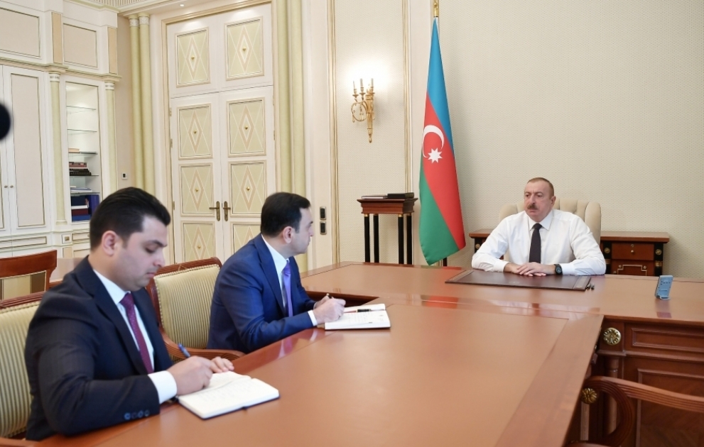 President Ilham Aliyev received Nahid Baghirov on his appointment as head of Ismayilli District Executive Authority and Mirhasan Seyidov on his appointment as head of Neftchala District Executive Authority