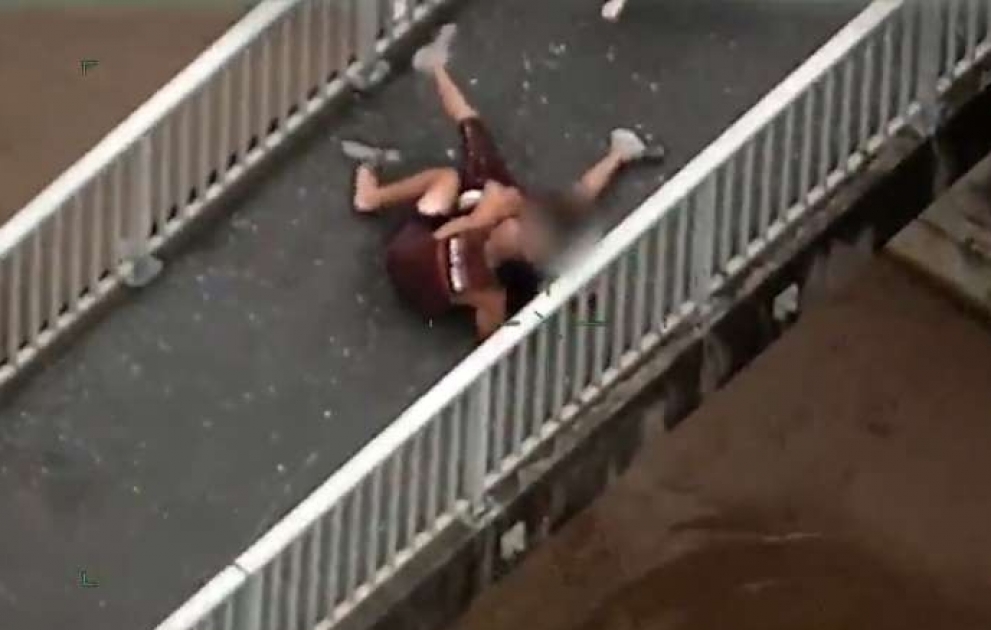 Good Samaritan walking his dog takes down man fleeing police