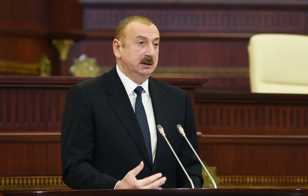 President Ilham Aliyev attends first session of Azerbaijani Parliament’s sixth convocation